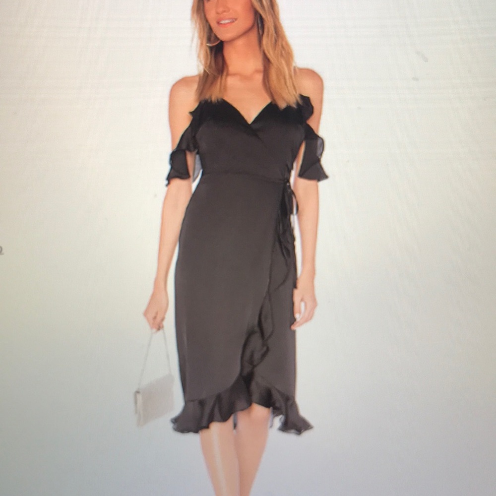 Revolve Lovers + Friends Wrap midi dress worn once - Picture 1 of 3